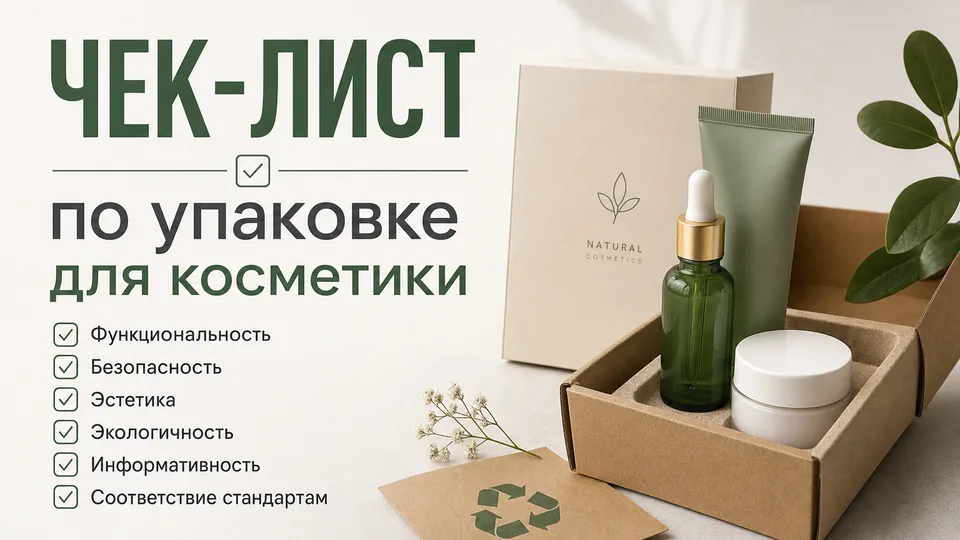 Чек-лист по упаковке для косметики: от выбора флакона до брендирования