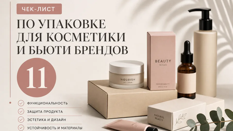 Чек-лист по упаковке для косметики и бьюти-брендов: от формата до маркировки
