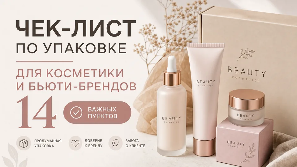 Чек-лист по упаковке для косметики и бьюти-брендов: материалы, тиражи и логистика оптовых заказов