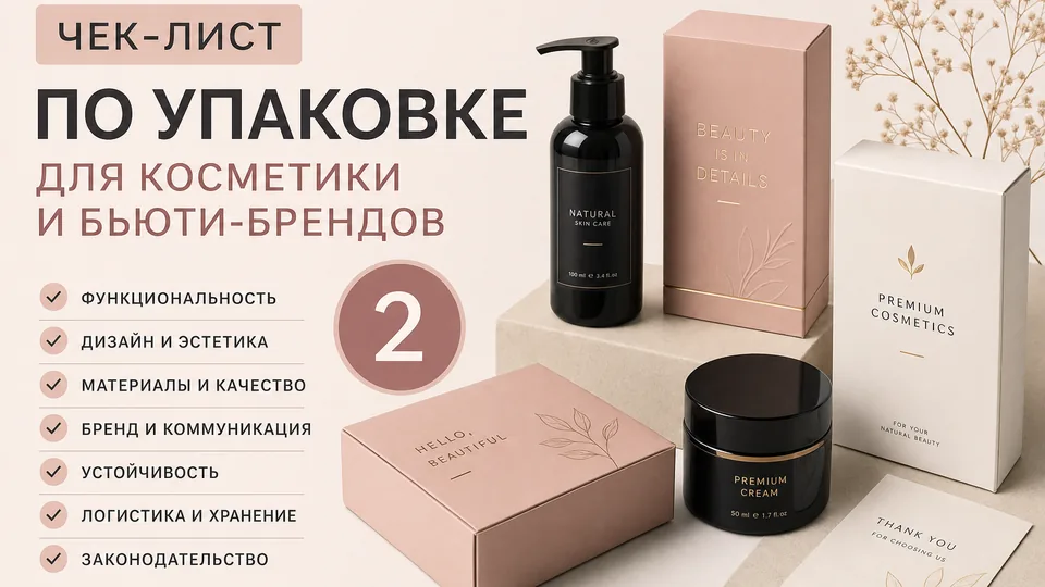 Чек-лист по упаковке для косметики и бьюти-брендов: от картонной коробки до подарочного бокса