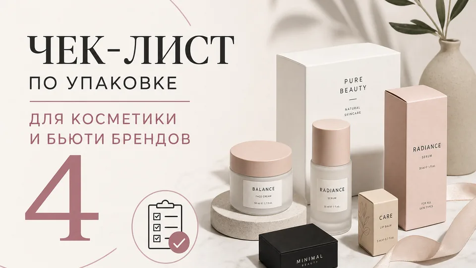 Чек-лист по упаковке для косметики и бьюти-брендов: от флакона до подарочного бокса