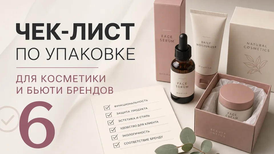 Чек-лист по упаковке для косметики и бьюти-брендов: от флакона до подарочного бокса