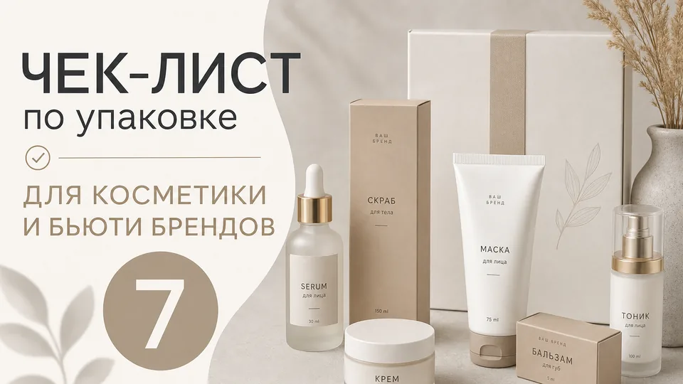 Чек-лист по упаковке для косметики и бьюти-брендов: от флакона до подарочного бокса