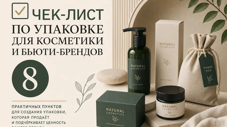Чек-лист по упаковке для косметики и бьюти-брендов: от флакона до подарочного бокса