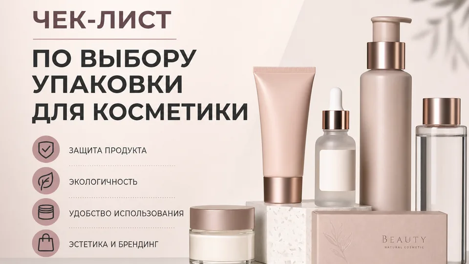 Чек-лист по выбору упаковки для косметики: от идеи до оптового тиража