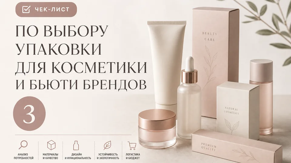 Чек-лист по выбору упаковки для косметики и бьюти-брендов: от флакона до подарочного бокса