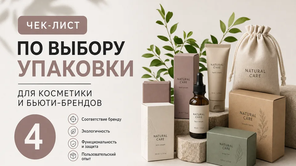 Чек-лист по выбору упаковки для косметики и бьюти-брендов