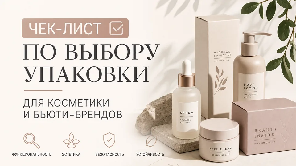 Чек-лист по выбору упаковки для косметики и бьюти-брендов: от флакона до подарочной коробки