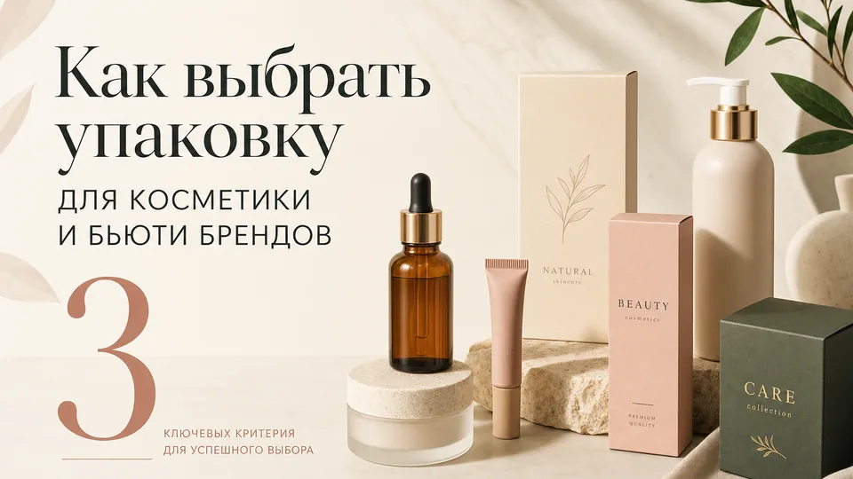 Как выбрать упаковку для косметики и бьюти-брендов: практический чек-лист от конструктора до тиража