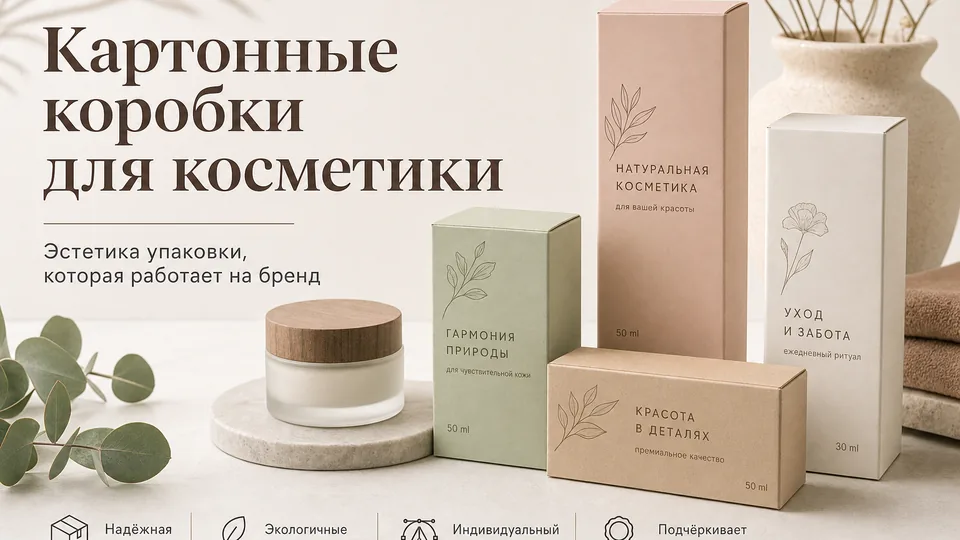 Картонные коробки для косметики: виды, материалы и конструктив для бьюти-брендов