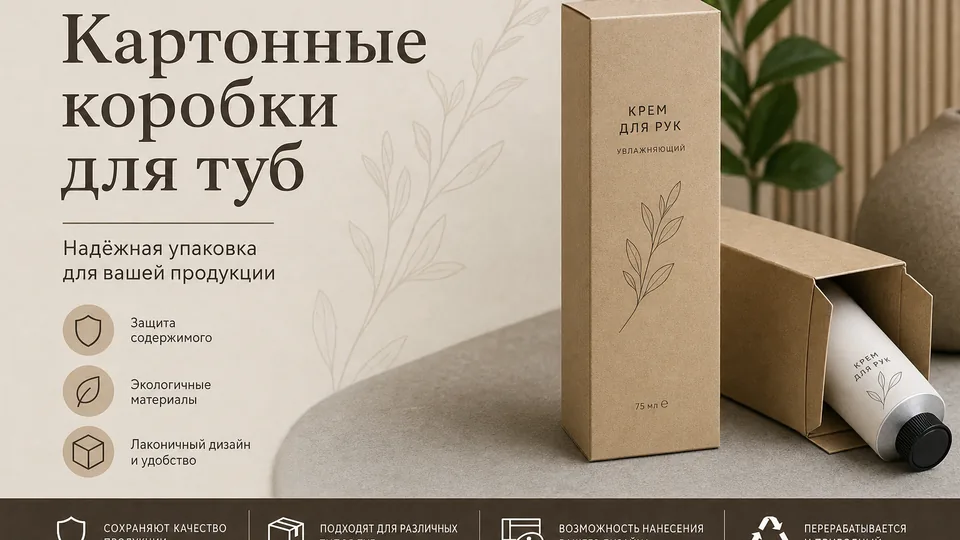 Картонные коробки для туб: как выбрать конструктив, материалы и отделку для косметического бренда