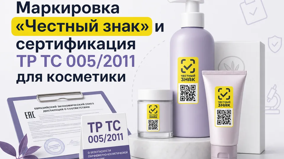Маркировка «Честный знак» и сертификация ТР ТС 005/2011 для косметики