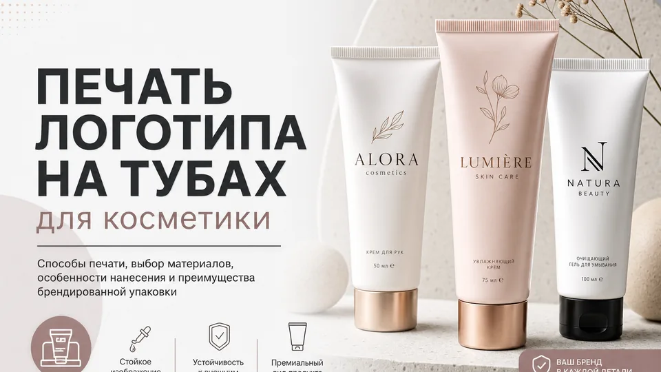 Печать логотипа на тубах для косметики: пошаговый чек-лист бренда