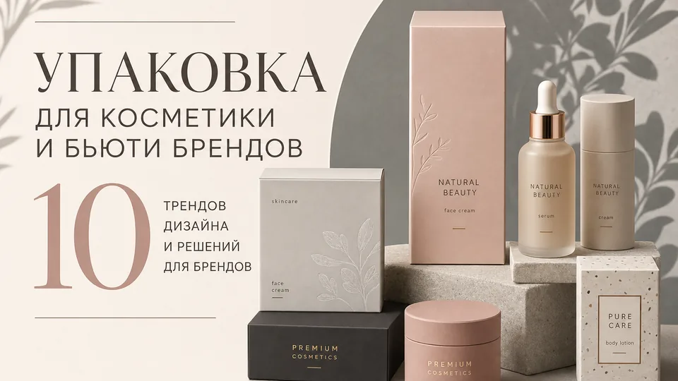 Упаковка для косметики и бьюти-брендов: чек-лист по выбору тары и материалов