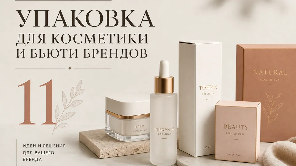 Упаковка для косметики и бьюти-брендов: гид по материалам, форматам и производству