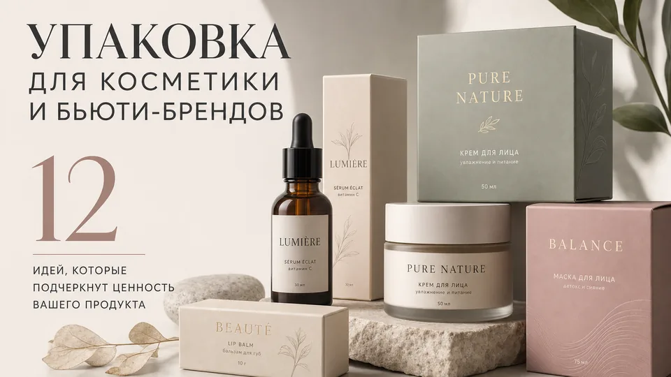Упаковка для косметики и бьюти-брендов: чек-лист по производству премиальных коробок, тубусов и деревянных ложементов
