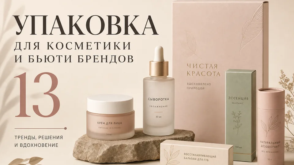 Упаковка для косметики и бьюти-брендов: чек-лист по выбору формата, материалов и отделки