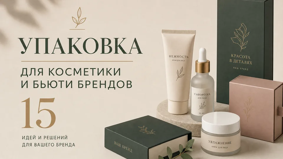 Упаковка для косметики и бьюти-брендов: чек-лист по выбору, производству и брендированию