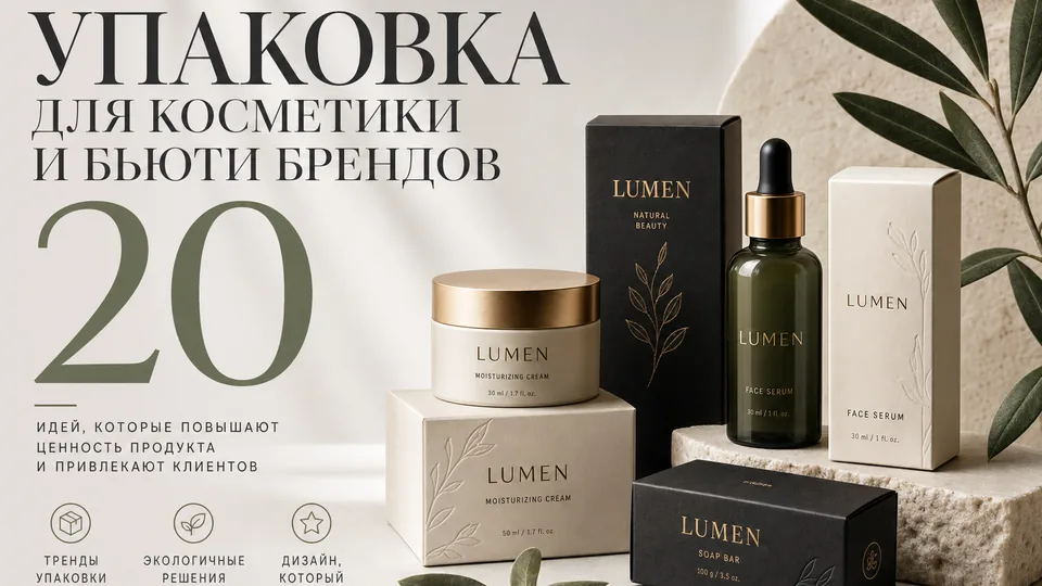 Упаковка для косметики и бьюти-брендов: как выбрать конструктив, материалы и не ошибиться с маркировкой