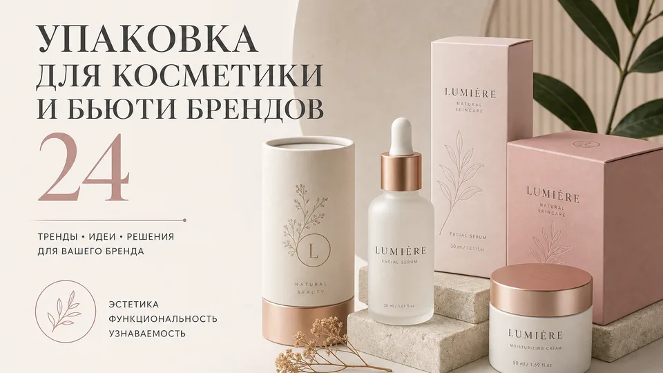 Упаковка для косметики и бьюти-брендов: чек-лист выбора под оптовый заказ