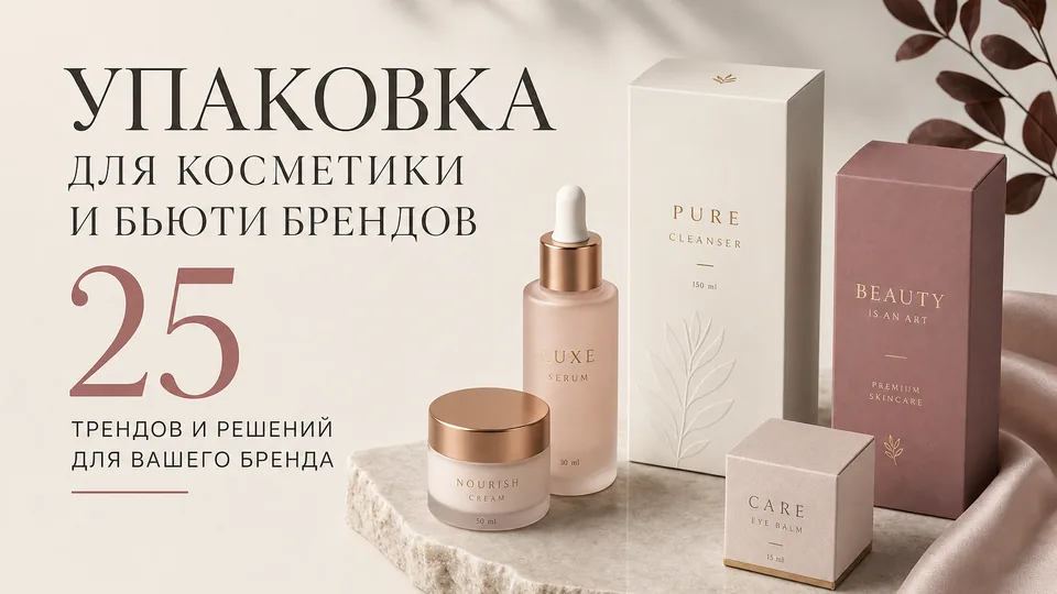 Упаковка для косметики и бьюти-брендов: чек-лист по материалам, тиражам и логистике