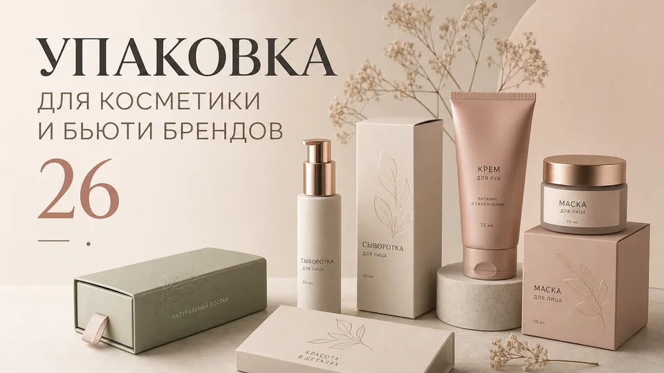 Упаковка для косметики и бьюти-брендов: сравнение материалов, тиражей и логистика оптовых заказов