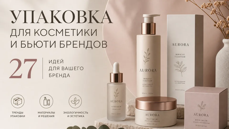 Упаковка для косметики и бьюти-брендов: производство, материалы и логистика оптовых заказов