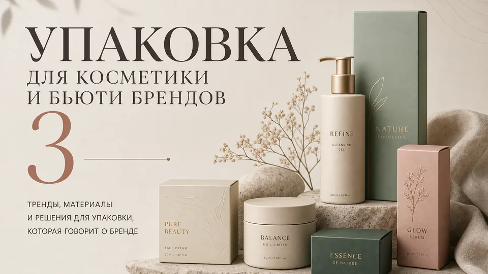 Упаковка для косметики и бьюти-брендов: конструкция коробок и подарочных боксов под заказ